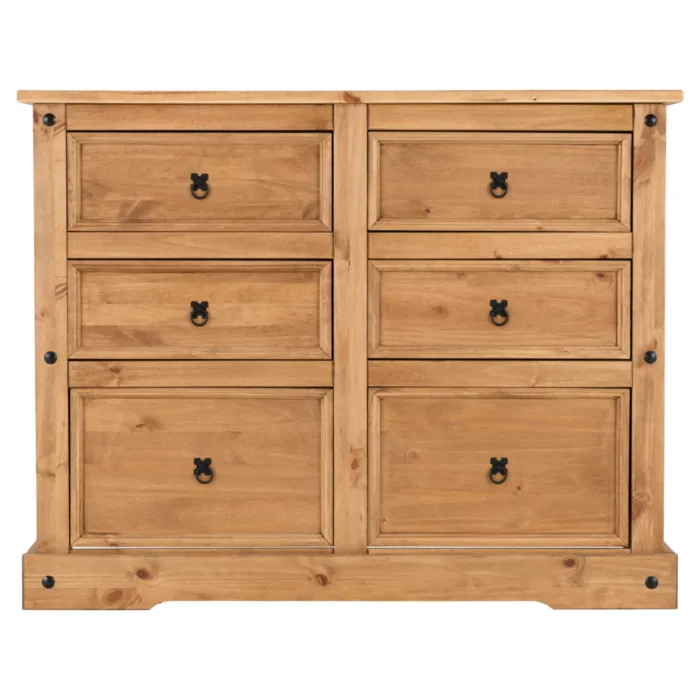 Corona 6 Drawer Chest - Distressed Waxed | Murphy Furniture