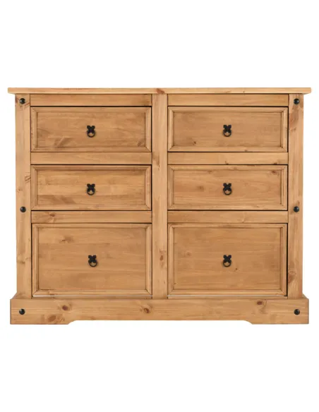 Corona 6 Drawer Chest - Distressed Waxed | Murphy Furniture