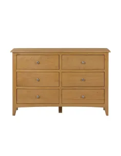 Kilkenny 6 Drawer Chest - Oak | Murphy Furniture