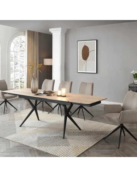 Kingston Extending Dining Table - Cerami | Murphy Furniture