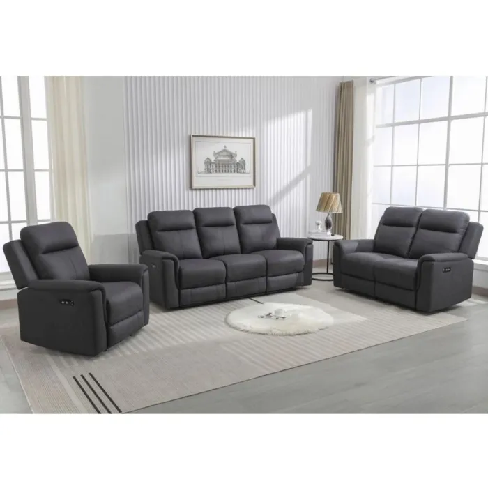 Raivis 3 Seater Power Recliner Sofa - Gu | Murphy Furniture