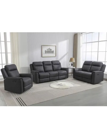 Raivis 3 Seater Power Recliner Sofa - Gu | Murphy Furniture