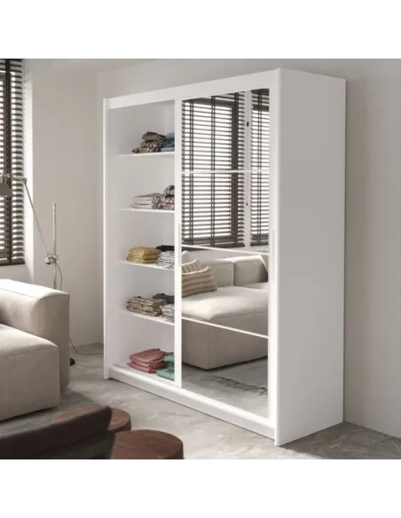 Berkshire 160cm Sliding Door Wardrobe - | Murphy Furniture
