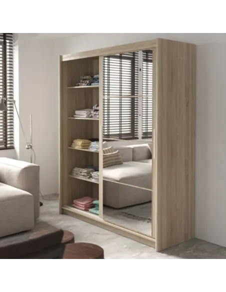 Berkshire 160cm Sliding Door Wardrobe - | Murphy Furniture