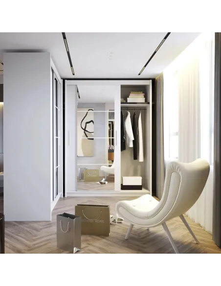 Berkshire 140cm Sliding Door Wardrobe - | Murphy Furniture