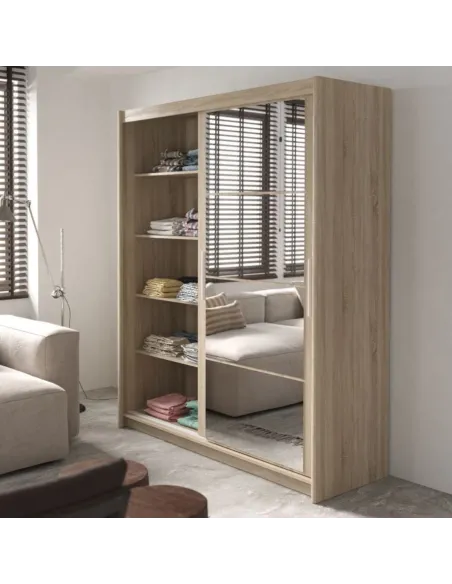 Berkshire 180cm Sliding Door Wardrobe - | Murphy Furniture