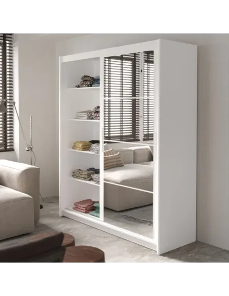 Berkshire 180cm Sliding Door Wardrobe - | Murphy Furniture