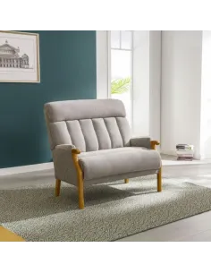 Edilmar 2 Seater Static Sofa - Silvery G | Murphy Furniture