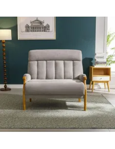 Edilmar 2 Seater Static Sofa - Silvery G | Murphy Furniture 2