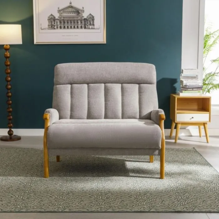 Edilmar 2 Seater Static Sofa - Silvery G | Murphy Furniture