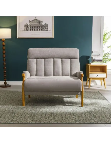 Edilmar 2 Seater Static Sofa - Silvery G | Murphy Furniture