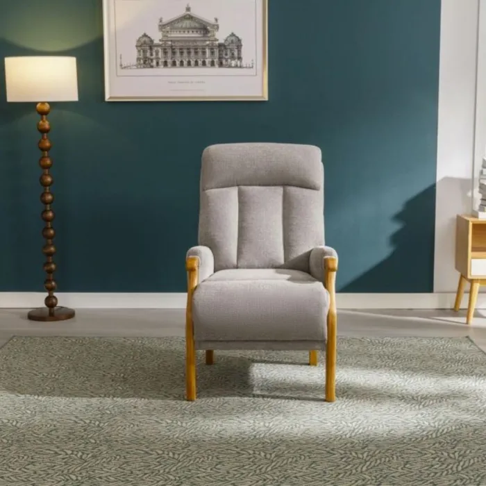 Edilmar Static Armchair - Silvery Grey | Murphy Furniture