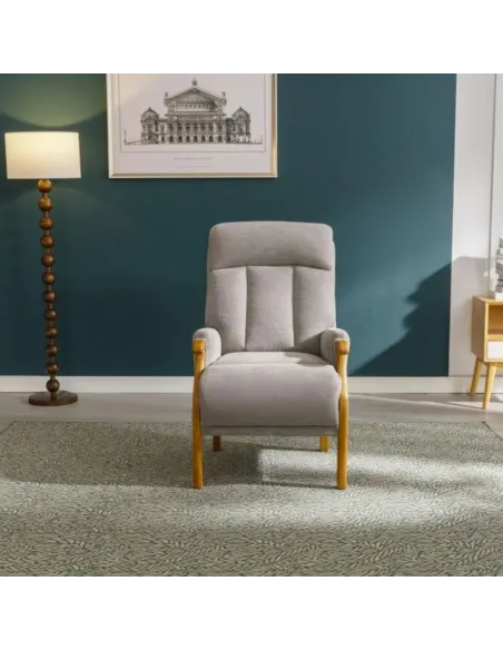 Edilmar Static Armchair - Silvery Grey | Murphy Furniture