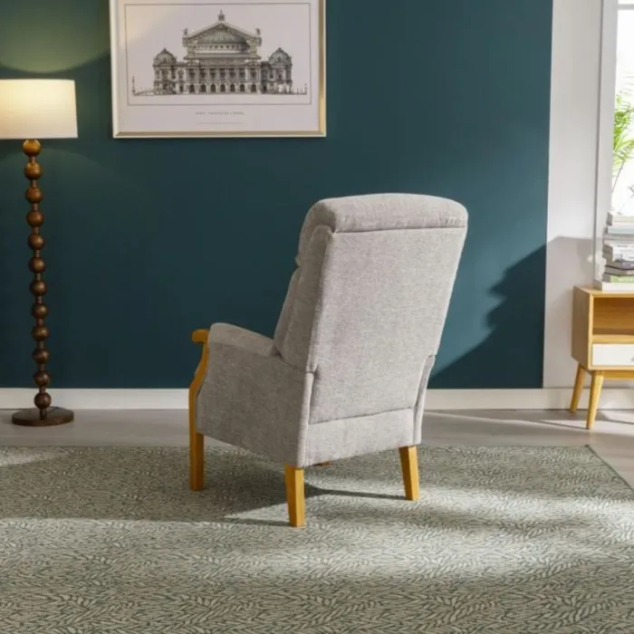 Edilmar Static Armchair - Silvery Grey | Murphy Furniture