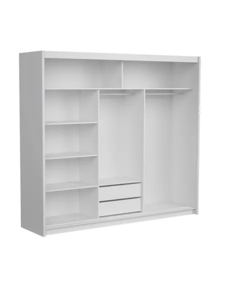 Berkshire 200cm Sliding Door Wardrobe - | Murphy Furniture
