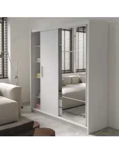 Berkshire 200cm Sliding Door Wardrobe - | Murphy Furniture