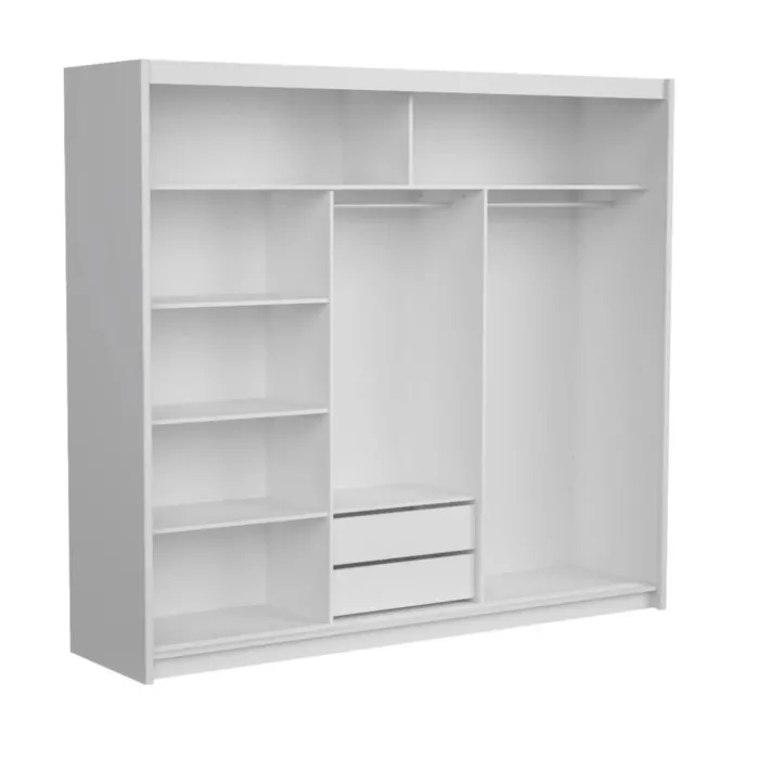 Berkshire 200cm Sliding Door Wardrobe - | Murphy Furniture