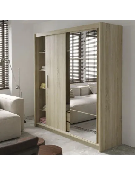 Berkshire 200cm Sliding Door Wardrobe - | Murphy Furniture