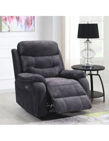 Alphons Power Recliner Armchair - Dark G | Murphy Furniture