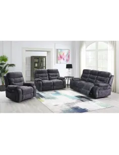 Alphons 3 Seater Recliner Sofa - Dark Gr | Murphy Furniture 2