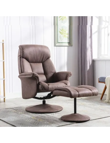 Brixton Chair & Footstool - Chestnut | Murphy Furniture