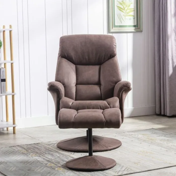 Brixton Chair & Footstool - Chestnut | Murphy Furniture