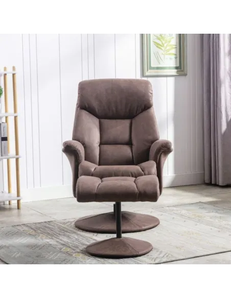 Brixton Chair & Footstool - Chestnut | Murphy Furniture