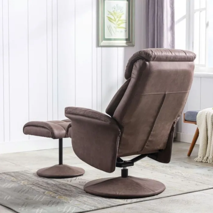 Brixton Chair & Footstool - Chestnut | Murphy Furniture