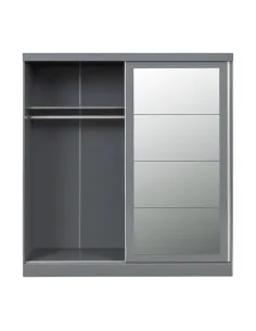 Nevada 2 Door Slider Wardrobe - Grey Glo | Murphy Furniture 2