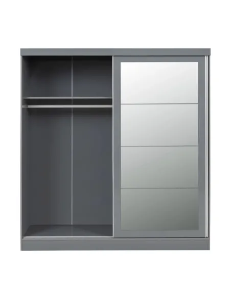 Nevada 2 Door Slider Wardrobe - Grey Glo | Murphy Furniture