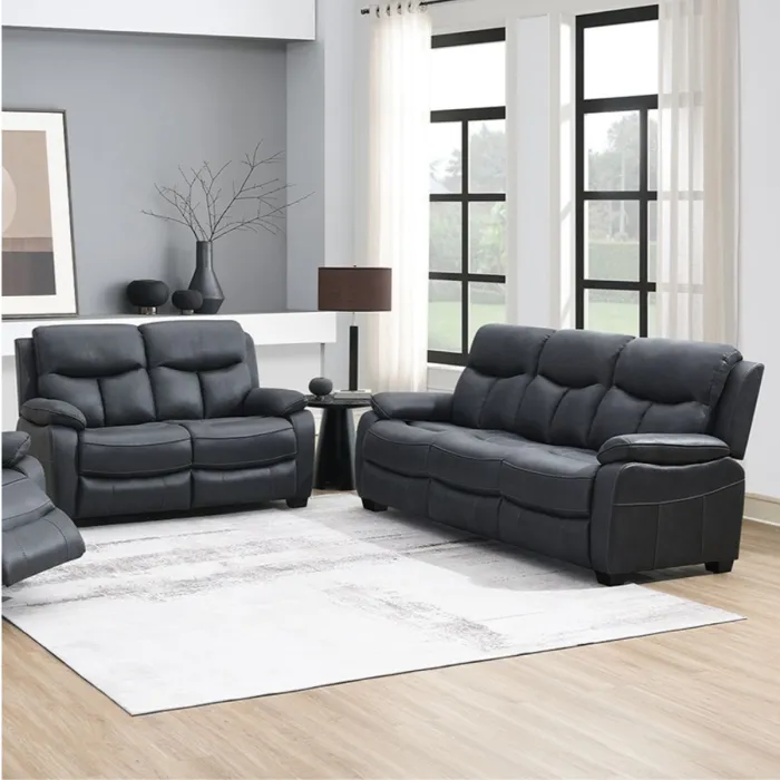 San Antonio 3 Seater Static Sofa - Steel | Murphy Furniture