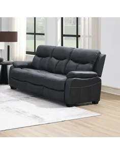San Antonio 3 Seater Static Sofa - Steel | Murphy Furniture