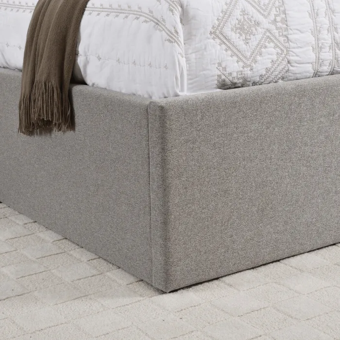 Oasis 5FT Storage Bedframe - Grey Linen | Murphy Furniture
