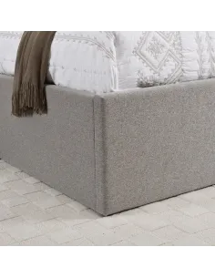 Oasis 4FT6 Storage Bedframe - Grey Linen | Murphy Furniture 2