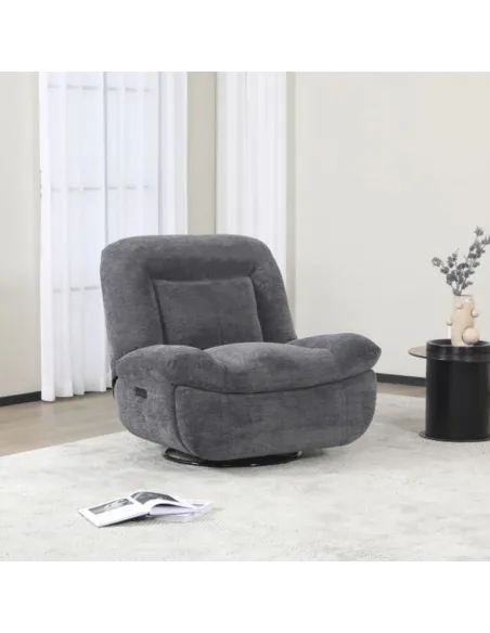 Artemis Reclining Chair - Dark Grey | Murphy Furniture