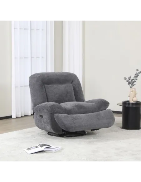 Artemis Reclining Chair - Dark Grey | Murphy Furniture
