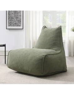 Pearl Lounger Bean Bag - Moss Green | Murphy Furniture