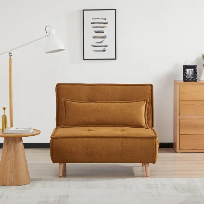 Flic Sofabed - Pumpkin | Murphy Furniture