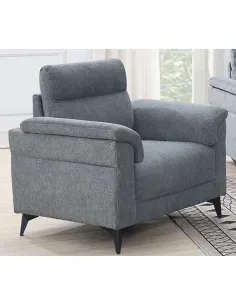 Marant Fixed Armchair - Grey Fabric | Murphy Furniture