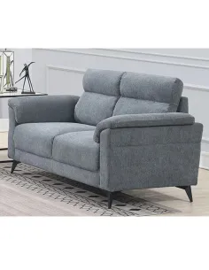Marant 2 Seater Fixed Sofa - Grey Fabric | Murphy Furniture