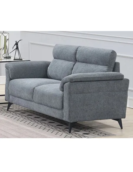 Marant 2 Seater Fixed Sofa - Grey Fabric | Murphy Furniture