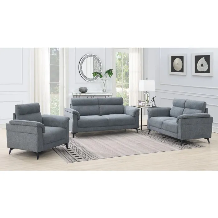 Marant 2 Seater Fixed Sofa - Grey Fabric | Murphy Furniture