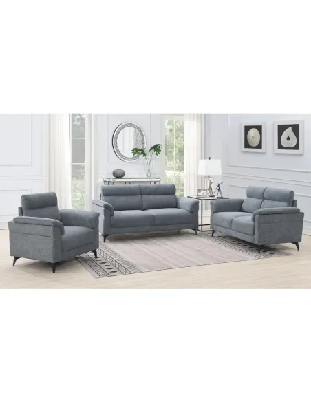 Marant 2 Seater Fixed Sofa - Grey Fabric | Murphy Furniture