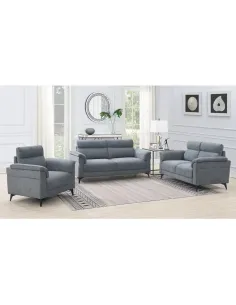 Marant 3 Seater Fixed Sofa - Grey Fabric | Murphy Furniture 2