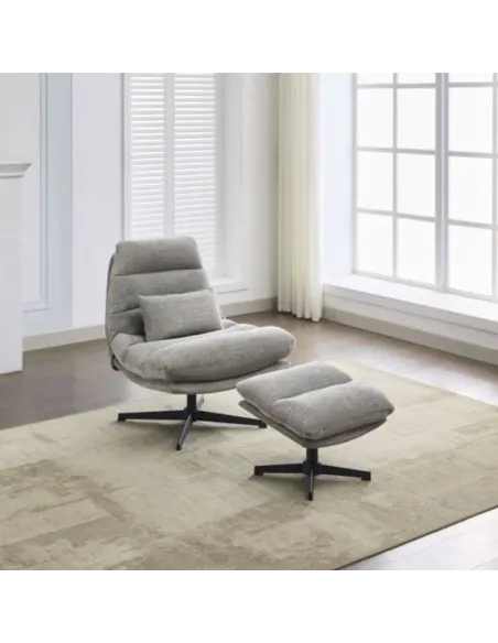 Columbia Leisure Chair with Footstool - | Murphy Furniture