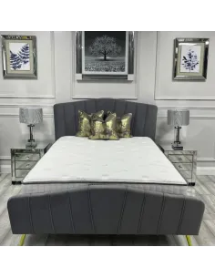 Anna 5FT Bedframe - Grey | Murphy Furniture