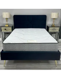 Freya 5FT Bedframe - Navy | Murphy Furniture