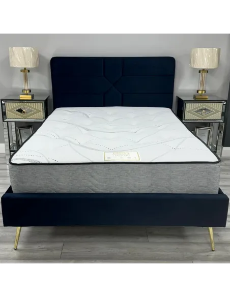 Freya 4FT6 Bedframe - Navy | Murphy Furniture