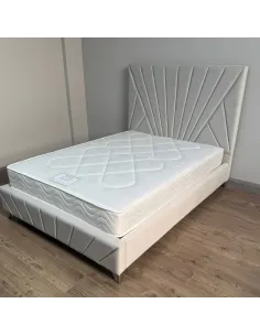 Leicester 4FT6 Bedframe - Silver | Murphy Furniture