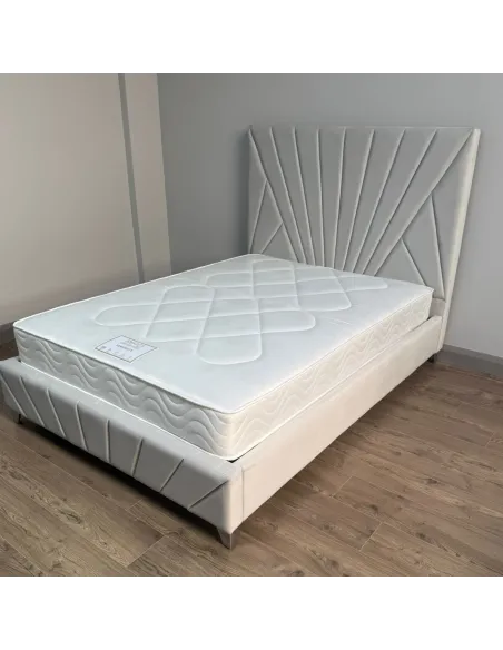 Leicester 4FT6 Bedframe - Silver | Murphy Furniture